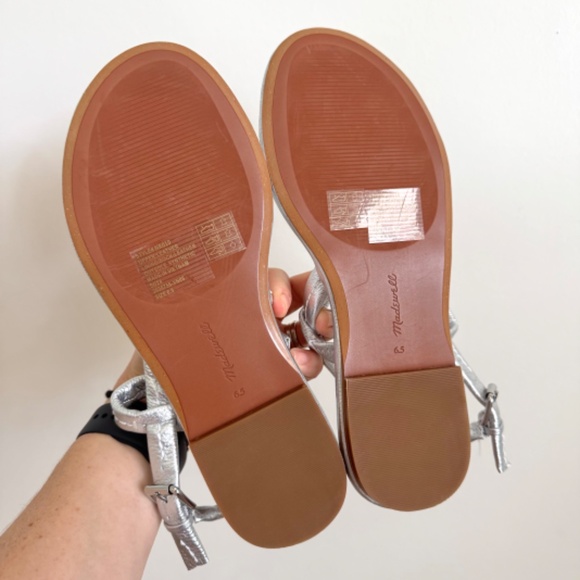 Madewell Silver Sandals - Picture 8 of 8